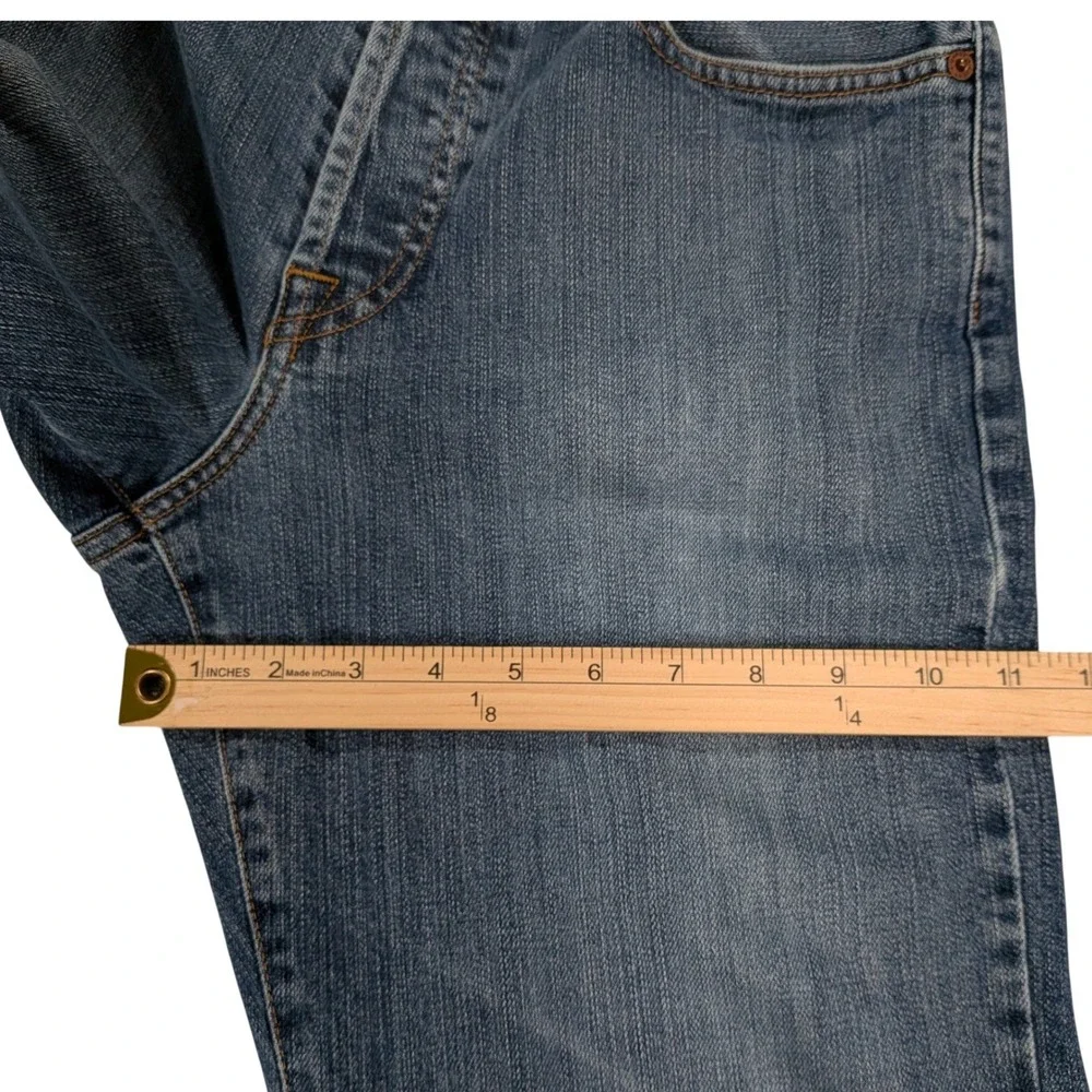 Lucky Brand Dungarees Men 29x28.5 Blue Jeans Made In‎ USA Button Fly VTG 7183C70